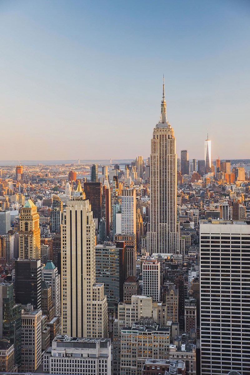Empire State Binası Manzaralı 3D Duvar Kağıdı Görseli