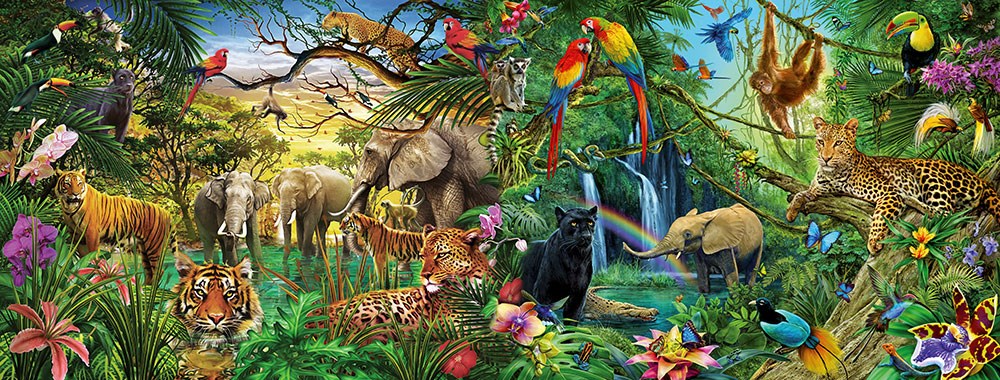 Afrika Hayvanları Safari Duvar Kağıdı 3D