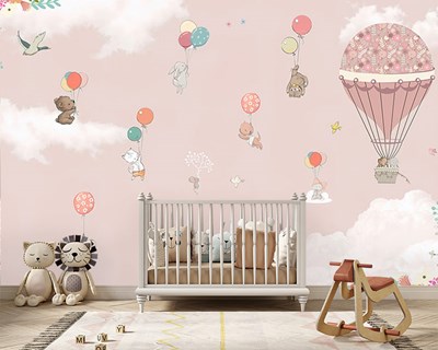 Rahatlatıcı Bebek Odası Duvar Kağıdı Görseli