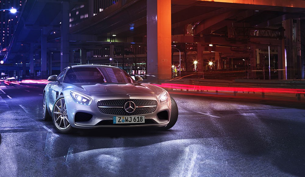 3D Spor Mercedes Araba Duvar Kağıdı 