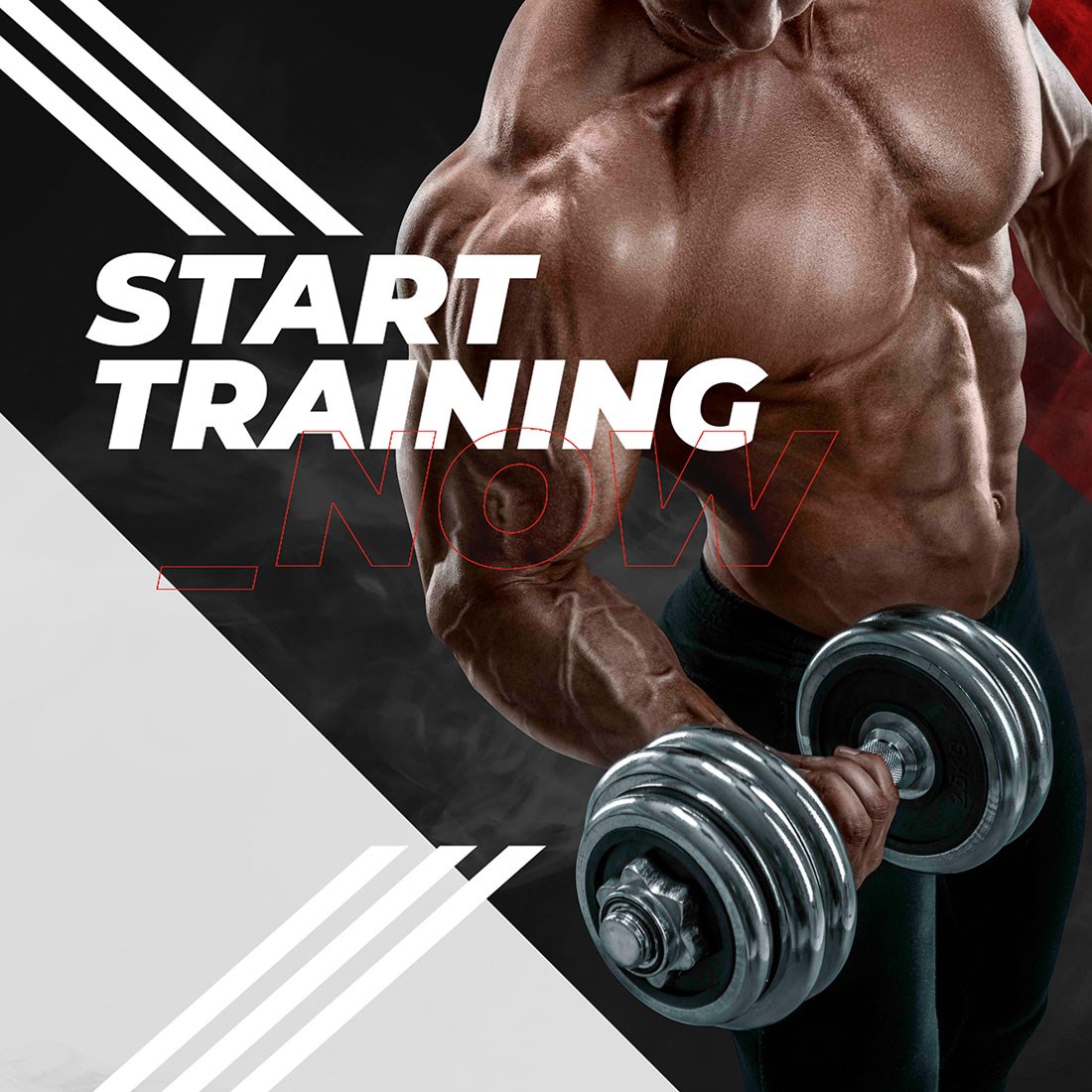 Start Training Duvar Posteri 3D