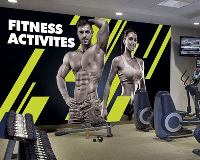 Fitness Activites Duvar Kağıdı 3D 