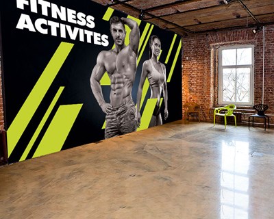 Fitness Activites Duvar Kağıdı 3D 