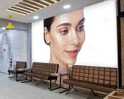 Yüz Estetiği Duvar Kağıdı 3D