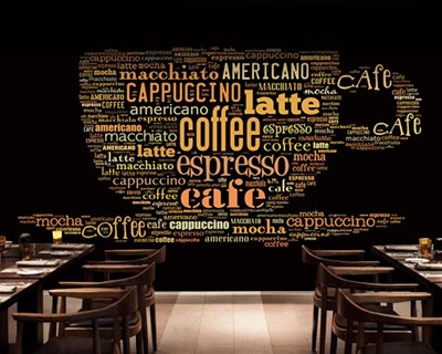 Cafe Ekspresso Yazılı Duvar Kağıdı Görseli