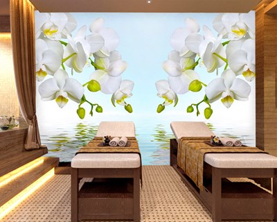 Bebek Spa Salonu Duvar Kağıdı 3D 