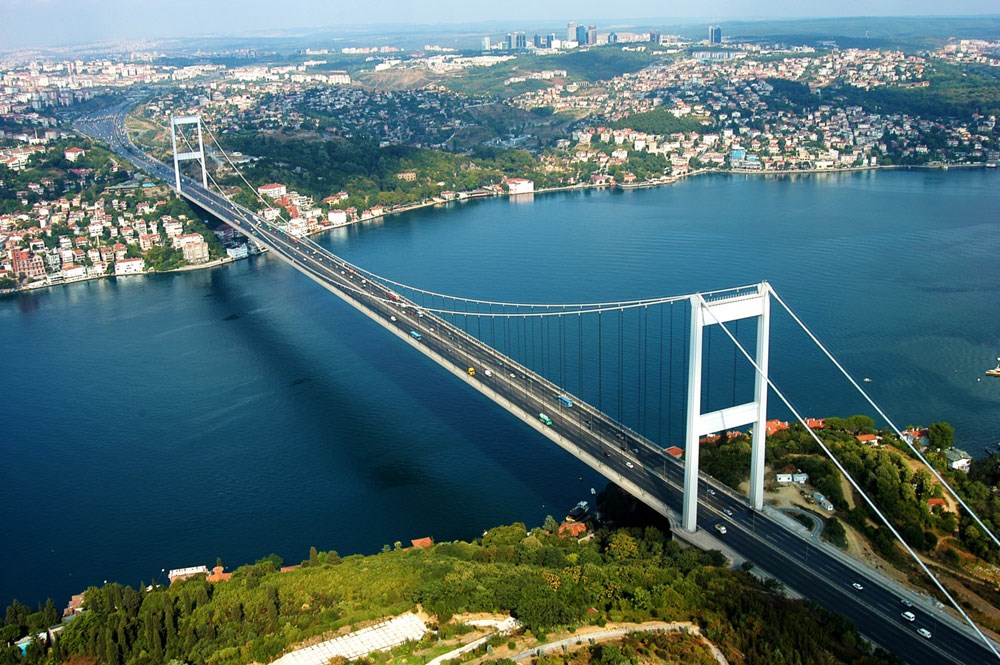İstanbul Boğaz Köprüsü Fotoğrafı 3D Duvar Kağıdı