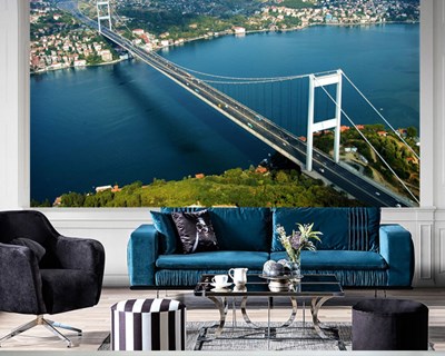 İstanbul Boğaz Köprüsü Fotoğrafı 3D Duvar Kağıdı