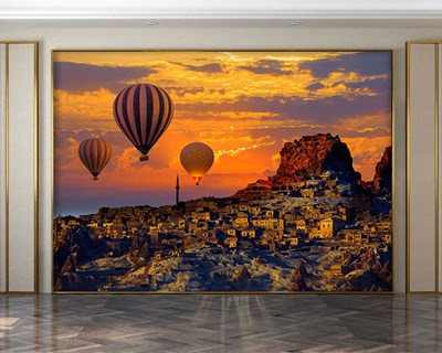 Kapadokya Balonları 3 boyutlu Tur Şirketi Duvar Kağıdı