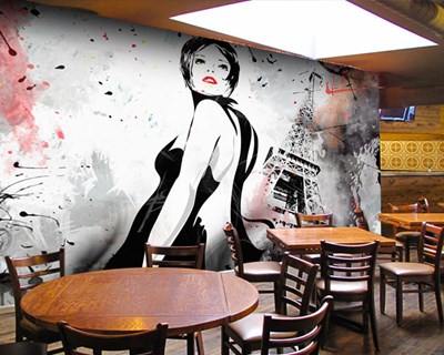Grafiti Tarz Cafe Duvar Kağıdı