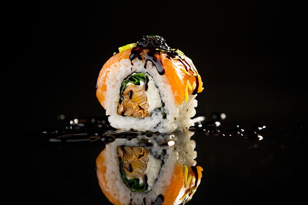 3D Japon Yemeği Sushi Duvar Kağıdı