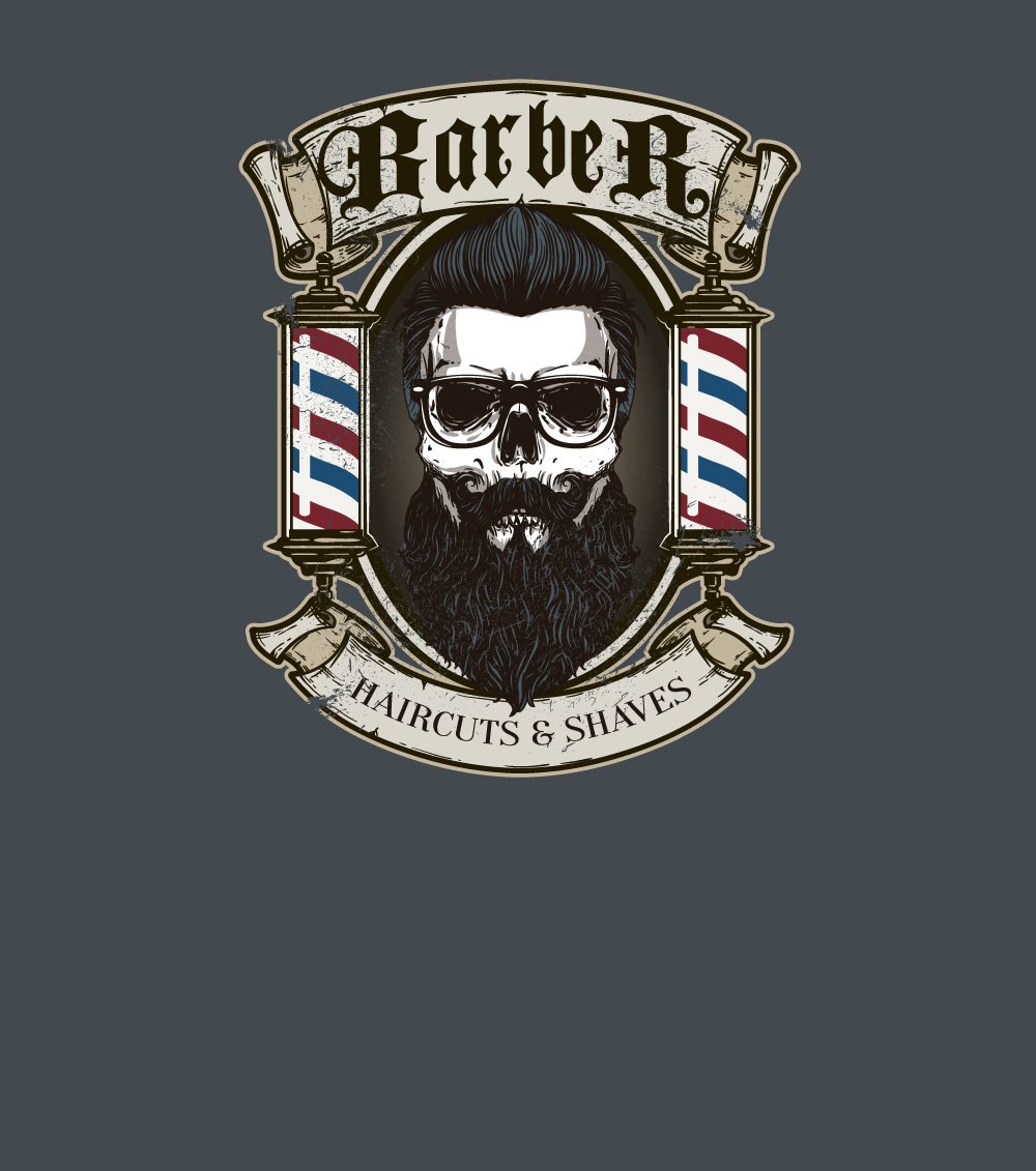 Barber 3D Duvar Kağıdı 