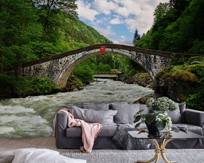 Mostar Köprüsü 3D Duvar Kağıdı Görseli