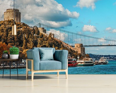 Güvercin Adası 3D Deniz Duvar Kağıdı Görseli