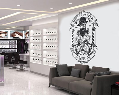 Miter Dapper Berber Shop Duvar Kağıdı 