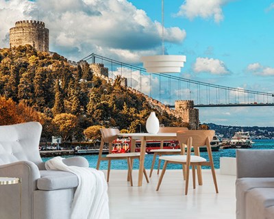 Güvercin Adası 3D Deniz Duvar Kağıdı Görseli