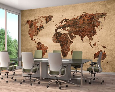 Dünya Haritası Duvar Kağıdı Görseli