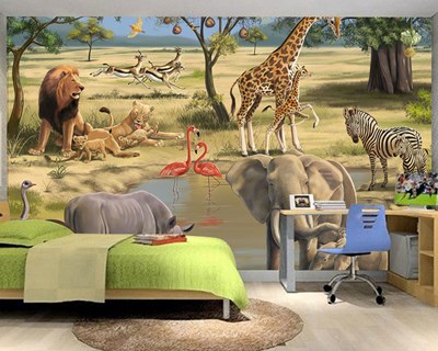 Safari Afrika Hayvanları Duvar Kağıdı Örnekleri