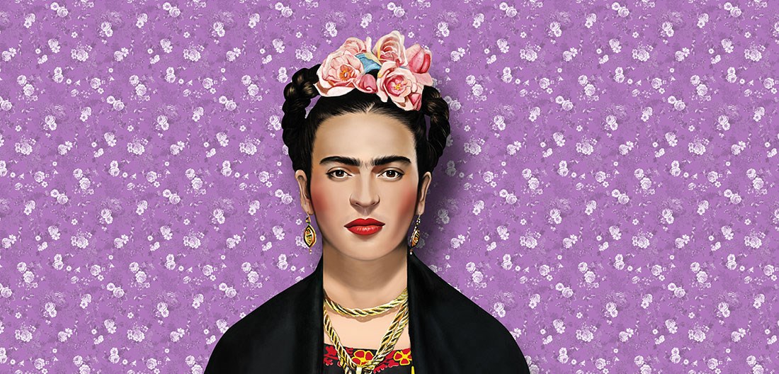 Ünlü Frida Kahlo Resimli Duvar Kağıdı