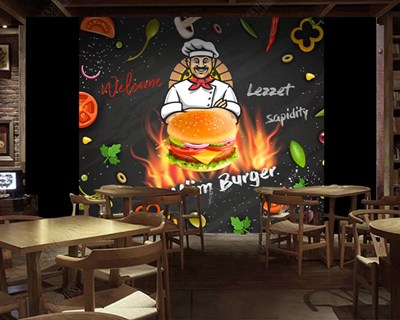 Hamburgerci Duvar Kağıdı 3D