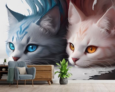 Masum Kedicikler Duvar Kağıdı 3D