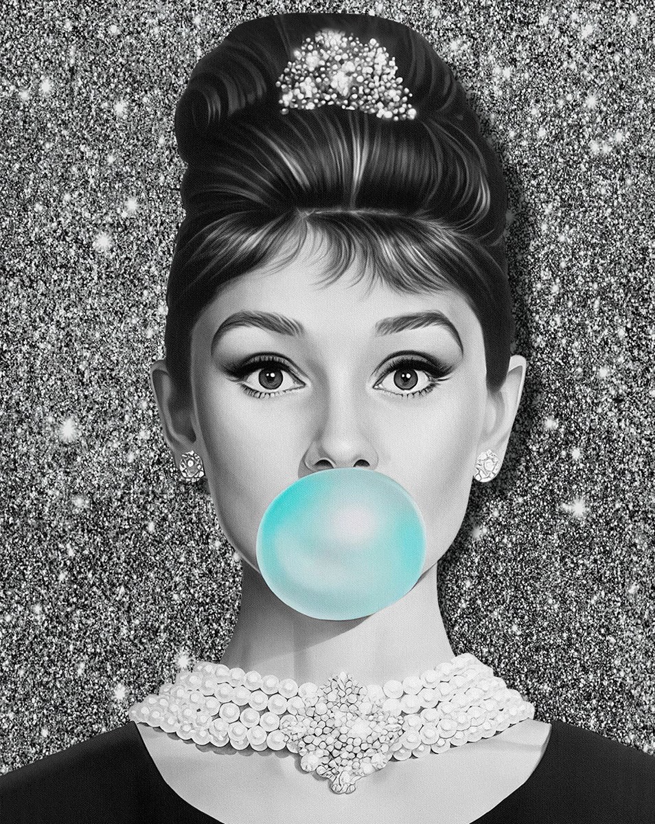 Audrey Hepburn Resimli Duvar Kağıdı Modeli