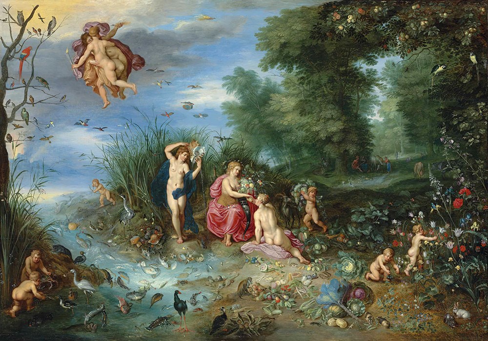 Ressam JAN BRUEGEL'İN ÇİZDİĞİ TABLO DUVAR KAĞIDI Modeli