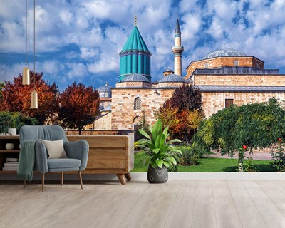 KONYA MEVLANA Resimli DUVAR KAĞIDI Modeli