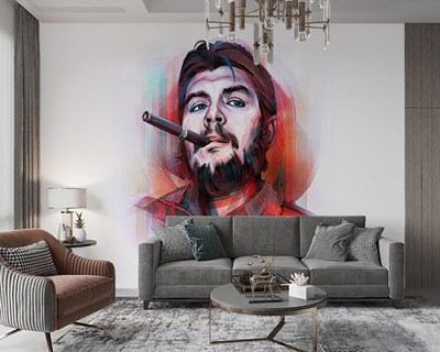 Puro İçen Che Guevara Posteri Duvar Kağıdı Modeli