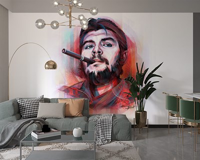 Puro İçen Che Guevara Posteri Duvar Kağıdı Modeli