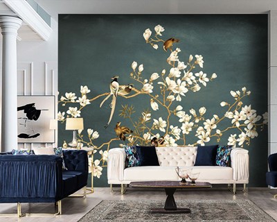 Çin Sakura Çiçeği Duvar Kağıdı Modeli