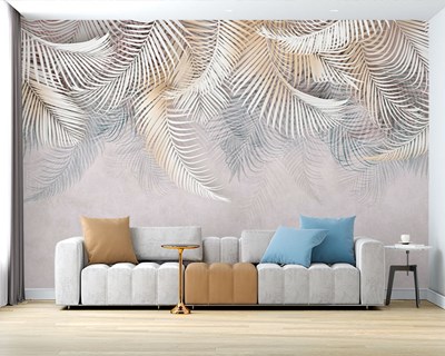Palmiye Yapraklı Duvar Kağıdı Modeli
