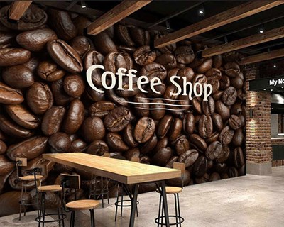 Coffee Shop Duvar Kağıdı Modeli