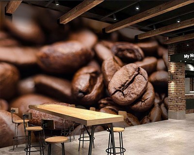 Kocaman Kahve Çekirdekleri Duvar Kağıdı Modeli
