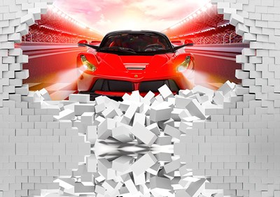 Kırmızı Ferrari Duvar Kağıdı Modeli