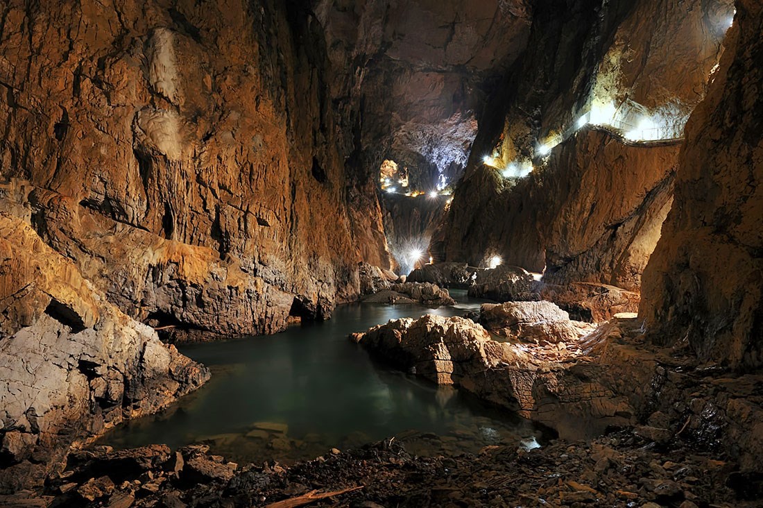 Slovenya Skocjan Mağaraları Duvar Kağıdı Modeli 