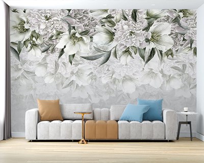 Düğün Çiçeği Resimli Duvar Kağıdı Modeli