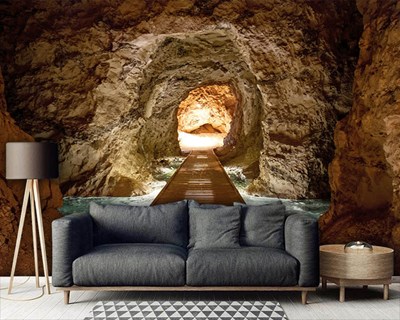 Yeraltı Mağarası Duvar Kağıdı Modeli 