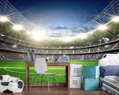 Futbol Stadyumu Resimli Duvar Kağıdı Modeli