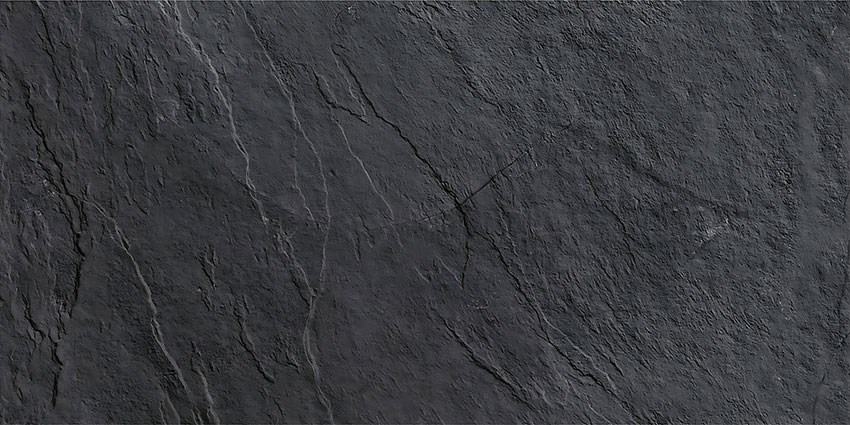 Siyah Doğal Taş Desen Baskı Duvar Kağıdı Modeli