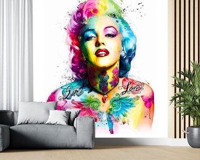 Marilyn Monroe Resimli Duvar Kağıdı Modeli