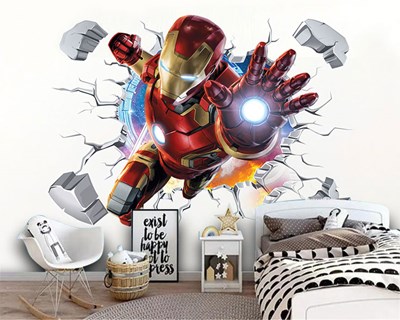 Iron Man Çocuk Odası Duvar Kağıdı Modeli