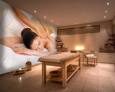 Bayan Masaj Salonu Duvar Kağıdı Modeli