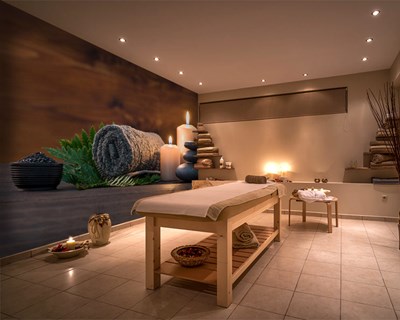 Doğal Spa Mumları Duvar Kağıdı Modeli