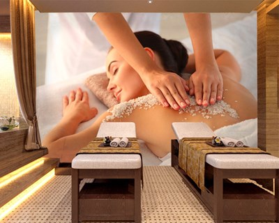 Tuz Masajı Temalı spa MErkezi Duvar Kağıdı Modeli