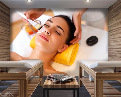Cilt Bakımı Temalı Spa Salonu duvar Posteri Modeli