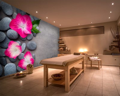 Manolya Çiçeği Baskılı Spa Duvar Kağıdı Modeli