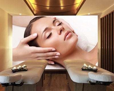 Yüz Bakımı Temalı Spa MAsajı Duvar Kağıdı Modeli