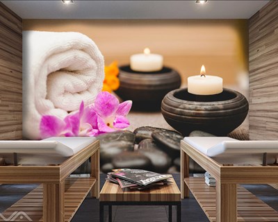 Spa Salonu 3D Duvar Kağıdı Modeli